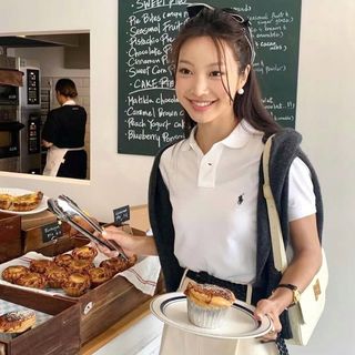 Ralph lauren拉夫劳伦显瘦短袖老钱风 干净休闲运动小马polo短袖