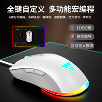 牧马人M1有线鼠标电竞游戏宏静音cf非无声轻联名人体工学