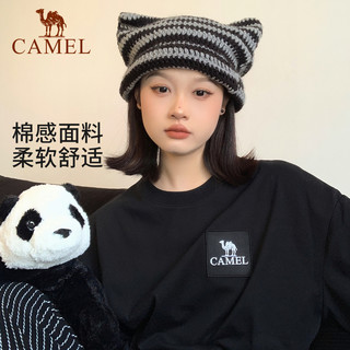骆驼 CAMEL户外短袖t恤女登山速干上衣男夏季宽松运动半袖快干棉T恤 XXXL