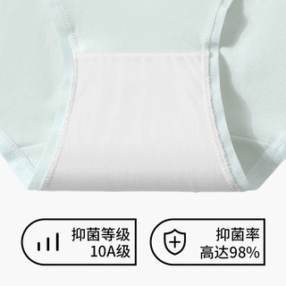 黛尔佳人内裤女a类纯棉裆抗菌2025夏薄款透气中腰4条装三角裤