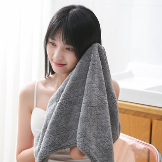 加厚珊瑚绒毛巾家用洗脸洗澡男女通用干发面巾柔软吸水不掉毛