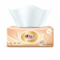 心相印抽纸纸巾面巾纸心心相印纸巾抽家用卫生纸餐巾纸120抽