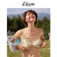 Etam法式三角杯内衣女无钢圈性感春夏薄款胸罩细肩带小胸蕾丝文胸 32/70B