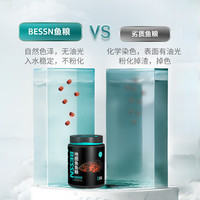 贝森BESSN地图鱼鱼粮上浮大颗粒鱼食小颗粒通用观赏鱼鱼饲料