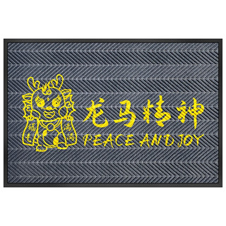灰色入户门地垫门外门垫家用户外门口防滑地毯室外入门吸水脚垫 灰毯面招财纳福（支持其它）