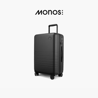 Monos摩纳世「Classic」加拿大旅行收纳箱高颜值拉杆箱20寸行李箱 灰褐色+洗漱包+收纳套组 24寸需托运 14天出行