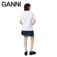 【甄选】GANNI女装 呆萌动物印花休闲圆领短袖T恤衫 L