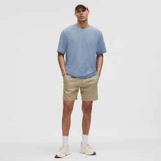 lululemon 丨Pique 男士超宽松款珠地 T 恤 LM3EM5S 水洗牛仔蓝 M