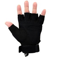 战术手套特种兵户外防割防刺作战格斗黑鹰露指夏季男半指作训防身 M