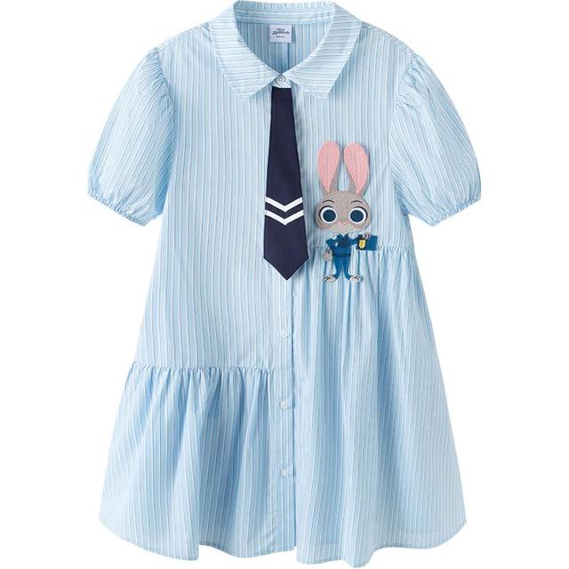 巴拉巴拉 女童裙子儿童连衣裙夏条纹衬衫裙子208225111047