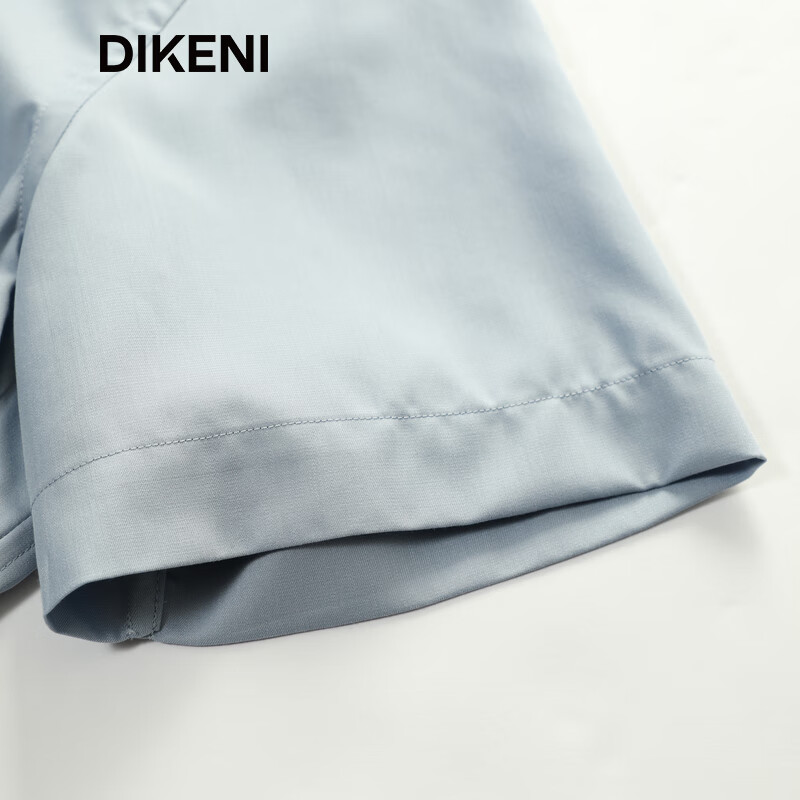 迪柯尼（DIKENI）【含桑蚕丝】夏季高级黑标系列商务易打理短袖正装衬衫