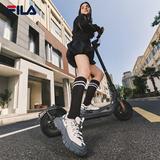  FILA/斐乐 厚底 女士运动鞋  白中白/影黑灰-BD 38