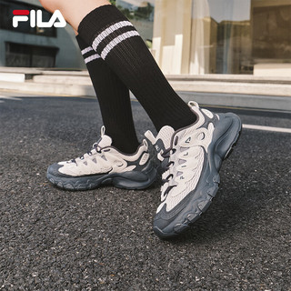  FILA/斐乐 厚底 女士运动鞋  白中白/影黑灰-BD 38