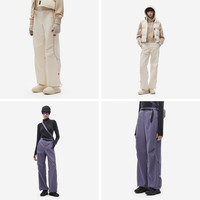 蕉内（Bananain）氧气505 Proof女士工装阔腿裤三防裤子25秋冬 【弧形款】紫褐棕 L