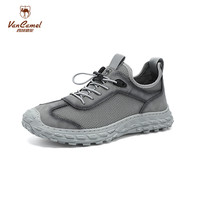 西域骆驼布鞋男款夏季网面透气免系带运动鞋男士户外休闲工装鞋子 39