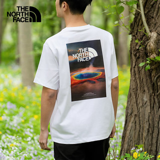 北面（The North Face）男女同款宽松短袖棉T恤户外休闲透气25春夏|8DEW FN4/白色 XL /180