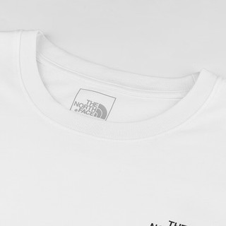 北面（The North Face）男女同款宽松短袖棉T恤户外休闲透气25春夏|8DEW FN4/白色 XL /180