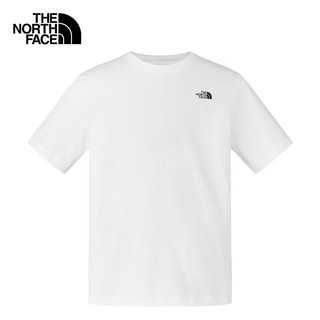 北面（The North Face）男女同款宽松短袖棉T恤户外休闲透气25春夏|8DEW FN4/白色 XL /180