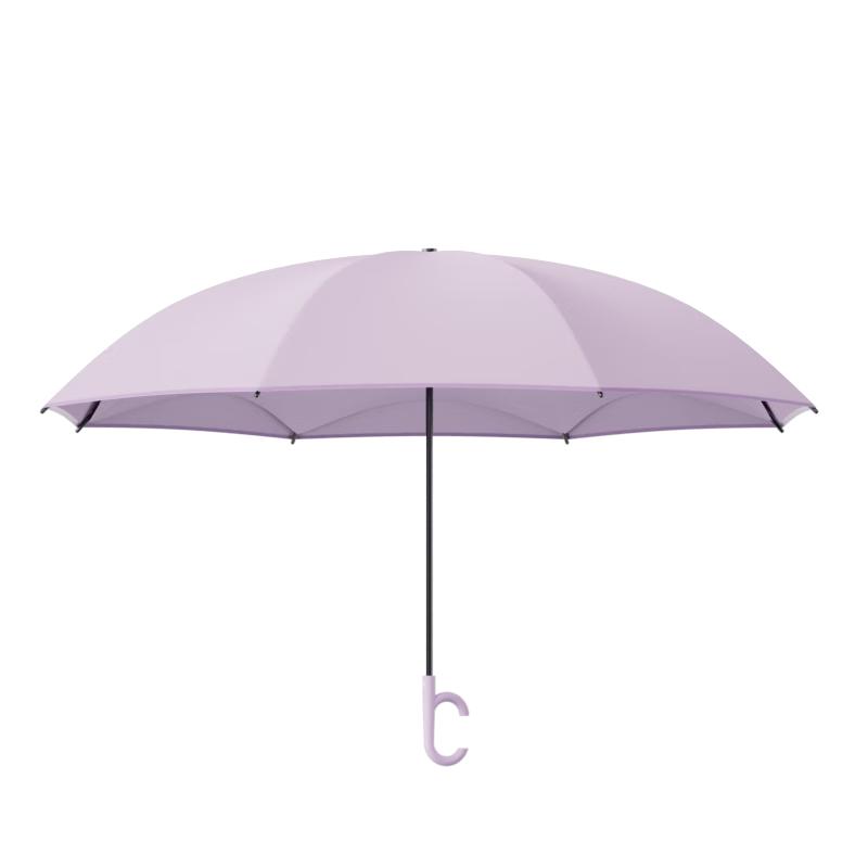 左都（ZUODU） 长柄雨伞反向伞半自动加大双人晴雨两用大号晴雨伞雨具直杆男