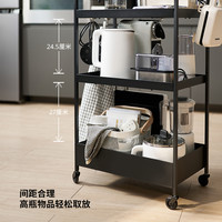 IKEA宜家耐斯弗思家用厨房浴室收纳架客厅零食小推车