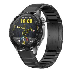 华为 WATCH GT 4 蓝牙通话 46mm曜石黑 钛空灰色表带 智能手表