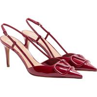 华伦天奴VALENTINO女士 VLOGO SIGNATURE 高跟鞋 深红色(选小半码) 36.5