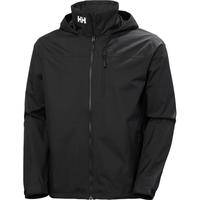 Helly-Hansen H/H海丽汉森男士Crew 2.0防水防风连帽夹克外套城市通勤日常休闲 990 Black Small