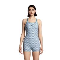 美津浓（MIZUNO）泳衣女士专业竞速训练防晒连体平角成人大码泡温泉泳装C310白XL XL （高167-175cm；重60-70kg）