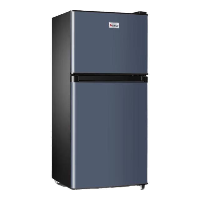 志高 76L 双门冷藏冷冻两用冰箱 灰色