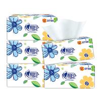 心相印;MIND ACT UPON MIND抽纸婴儿纸巾面巾纸餐巾纸卫生纸抽纸巾纸抽 花世界1包*100抽