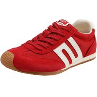 百丽（Belle）跑道歪头德训鞋女25秋新商场款网面透气薄底休闲鞋E3H1DCM5 红色 39 (245mm)