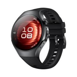华为 WATCH 5 智能手表 42mm 904L不锈钢表壳 幻月黑氟橡胶表带