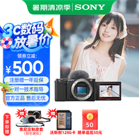索尼 SONY ZV-E10 APS-C画幅 微单相机 黑色 单机身