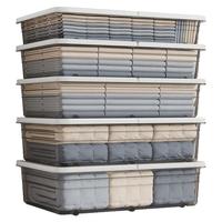 佳帮手加长床底收纳箱家用带轮床下整理衣服透明储物盒塑料箱子