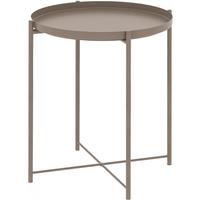 宜家（IKEA）GLADOM格拉登托盘桌茶几客厅家用简约边桌床边桌 深灰米色