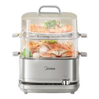 美的（Midea）多功能锅电蒸锅家用 多用途一体机 蒸鱼包子杂粮 透明视窗304不锈钢 MZ-ZGE2323ZD2