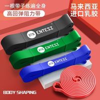 ENTESI 弹力带健身阻力带力量训练瑜伽翘臀伸展引体向上辅助带