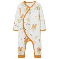 ibaby/英伦宝贝婴儿连体衣新生儿哈衣儿童内衣男女童家居服宝宝爬服春 精灵松鼠空气层连体 59cm
