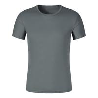 JEANSWEST LIFE真维斯t恤男夏季短袖速干透气圆领男士上衣运动休闲宽松男装 灰色 R30（单件装） XL （125-140斤）