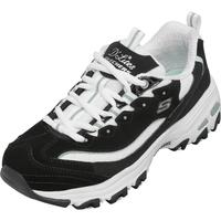 斯凯奇（Skechers）女鞋夏季舒适透气老爹鞋增高厚底百搭休闲熊猫鞋11959 黑色/白色/BKW 36