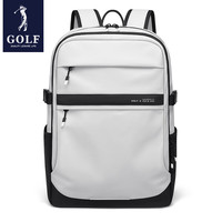 高尔夫(GOLF)双肩包男士运动背包女休闲旅行书包防泼水通勤出游背包【Q】 款式12-白色