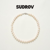 素觉 纯925银时尚珍珠项链女短款choker颈链纪念日情人节生日礼物  34cm(适合脖子围28.5-29.4cm)