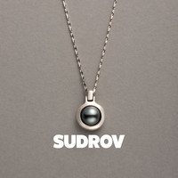 素觉 小众设计轻奢纯925银黑珍珠吊坠项链女款高级感颈链气质锁骨链女 银色（38+5cm）