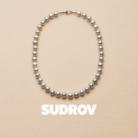 素觉 2023年新款小众轻奢纯925银珍珠项链时尚年轻款颈链锁骨链女潮 圆形灰色39cm适合脖围32-33.9cm