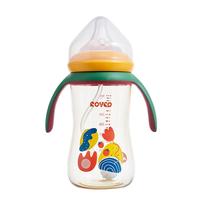 Rikang/日康 宽口 儿童奶瓶+重力球+手柄  6个月以上 黄色 300ml