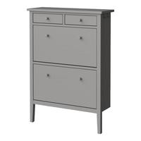 宜家(IKEA)GULLABERG古拉贝利双门鞋柜玄关收纳鞋柜靠墙 灰色双门