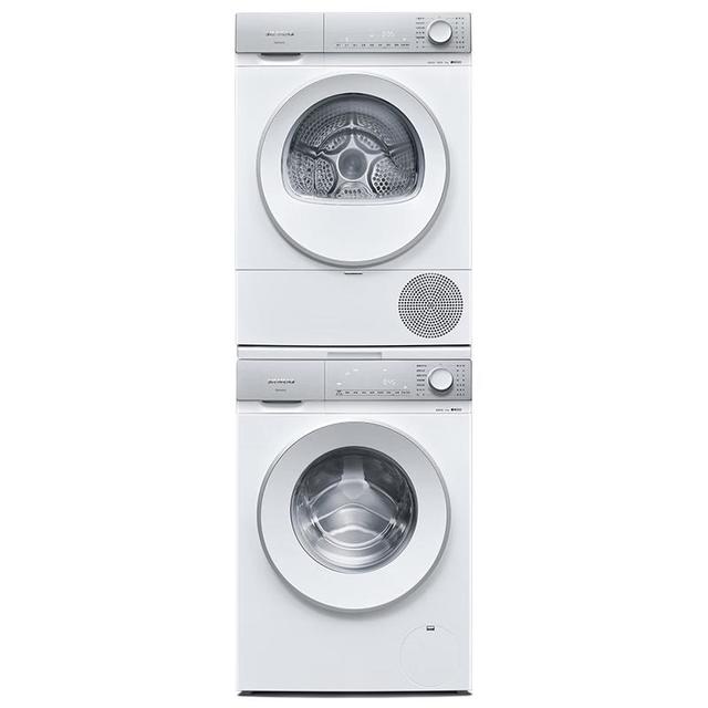 大件超省：西门子 SIEMENS 小晶钻系列 WG54H1E00W+WQ53H2000W 热泵洗烘套装