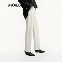 MO&Co.【C+系列】牛仔裤2025秋土耳其棉中腰小直筒白色MBE3JEN033 牛仔白色 XXS /XXS