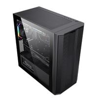 先马(SAMA) 平头哥M8 游戏办公小型电脑机箱(玻璃侧透/支持MATX主板/顶部240水冷位) M8 黑色单机箱
