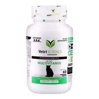 VETRISCIENCE宠物大师复合维生素片提升免疫咀嚼片90粒/瓶（猫狗通用） 猫用维生素60粒效期25/11